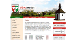 Desktop Screenshot of obec-hradec.cz