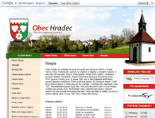 Tablet Screenshot of obec-hradec.cz